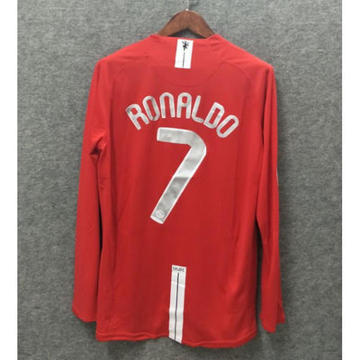 Ronaldo Manchester United 2007 Champions Retro Full Sleeve Jersey(Pre-book) with UCL Logo