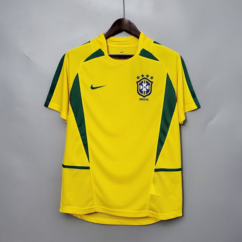 Brazil Home 2002-03 Retro Football Jersey