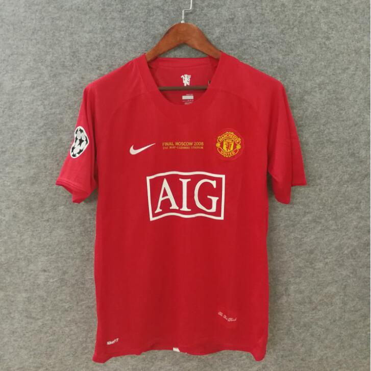 Ronaldo Manchester United 2007 Champions Half Sleeve Retro Football Jersey(Pre-book)