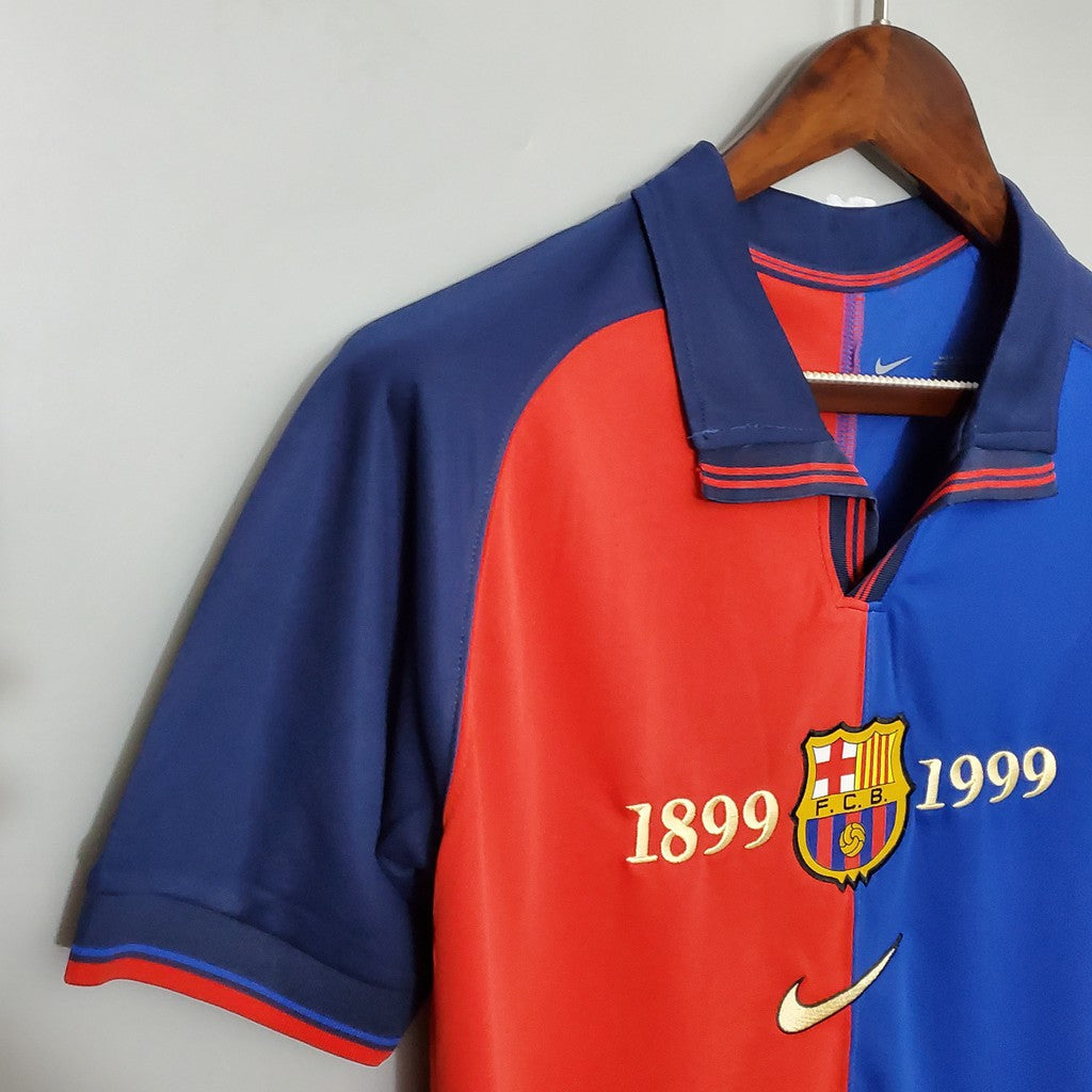 Barcelona 100th Anniversary Retro Football Jersey(Pre-book)