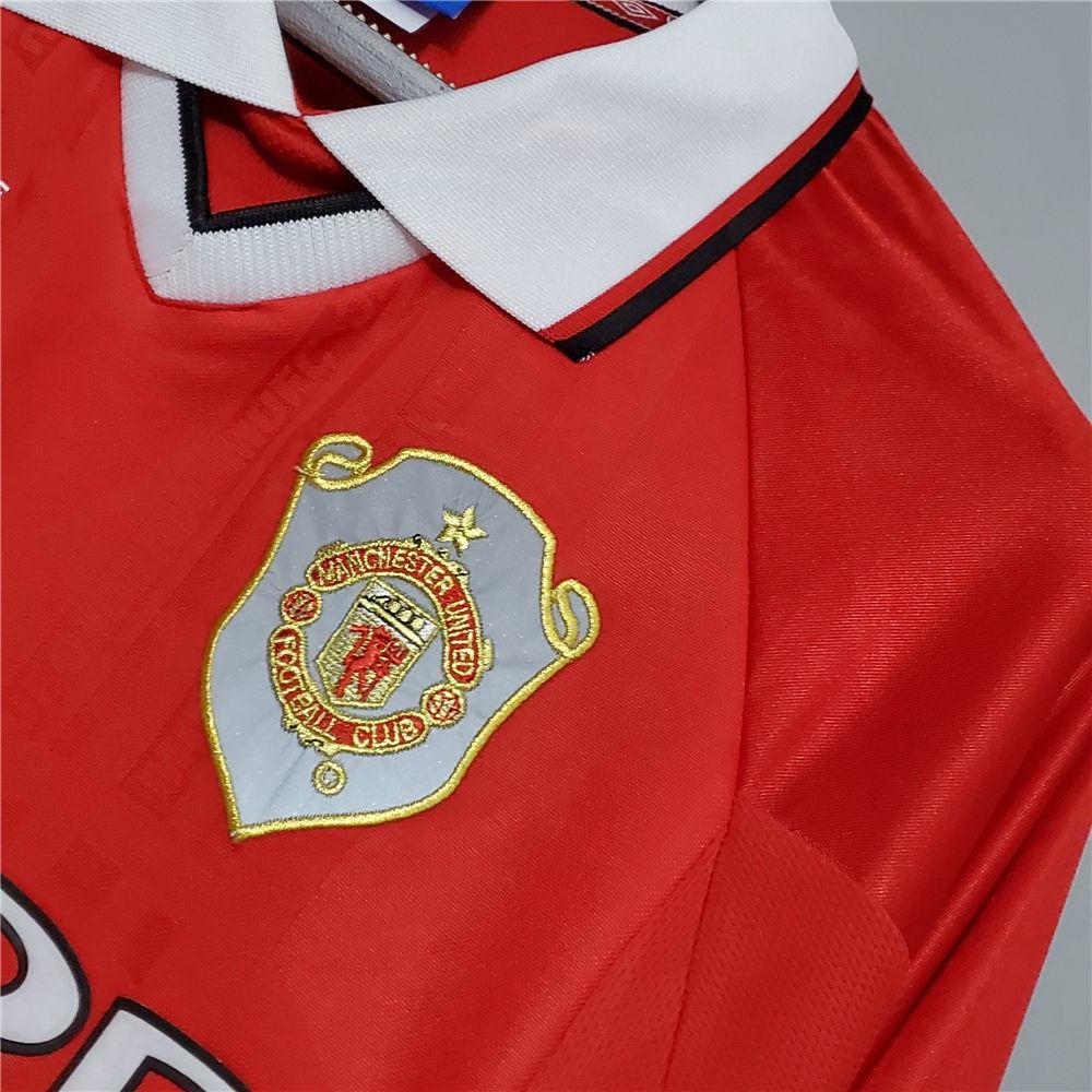 Manchester United 1999-00 Champions League Full-Sleeve Retro Football Jersey(Pre-book)