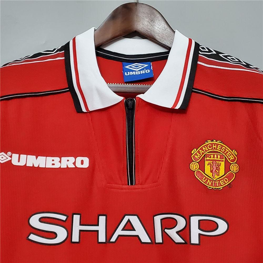 Manchester United 1998 Home Full-sleeves Retro Football Jersey(Pre-book)