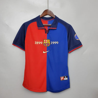 Barcelona 100th Anniversary Retro Football Jersey(Pre-book)