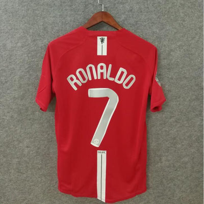 Ronaldo Manchester United 2007 Champions Half Sleeve Retro Football Jersey(Pre-book)