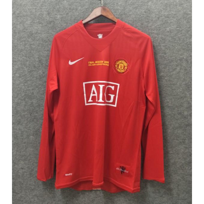 Ronaldo Manchester United 2007 Champions Retro Full Sleeve Jersey(Pre-book) with UCL Logo