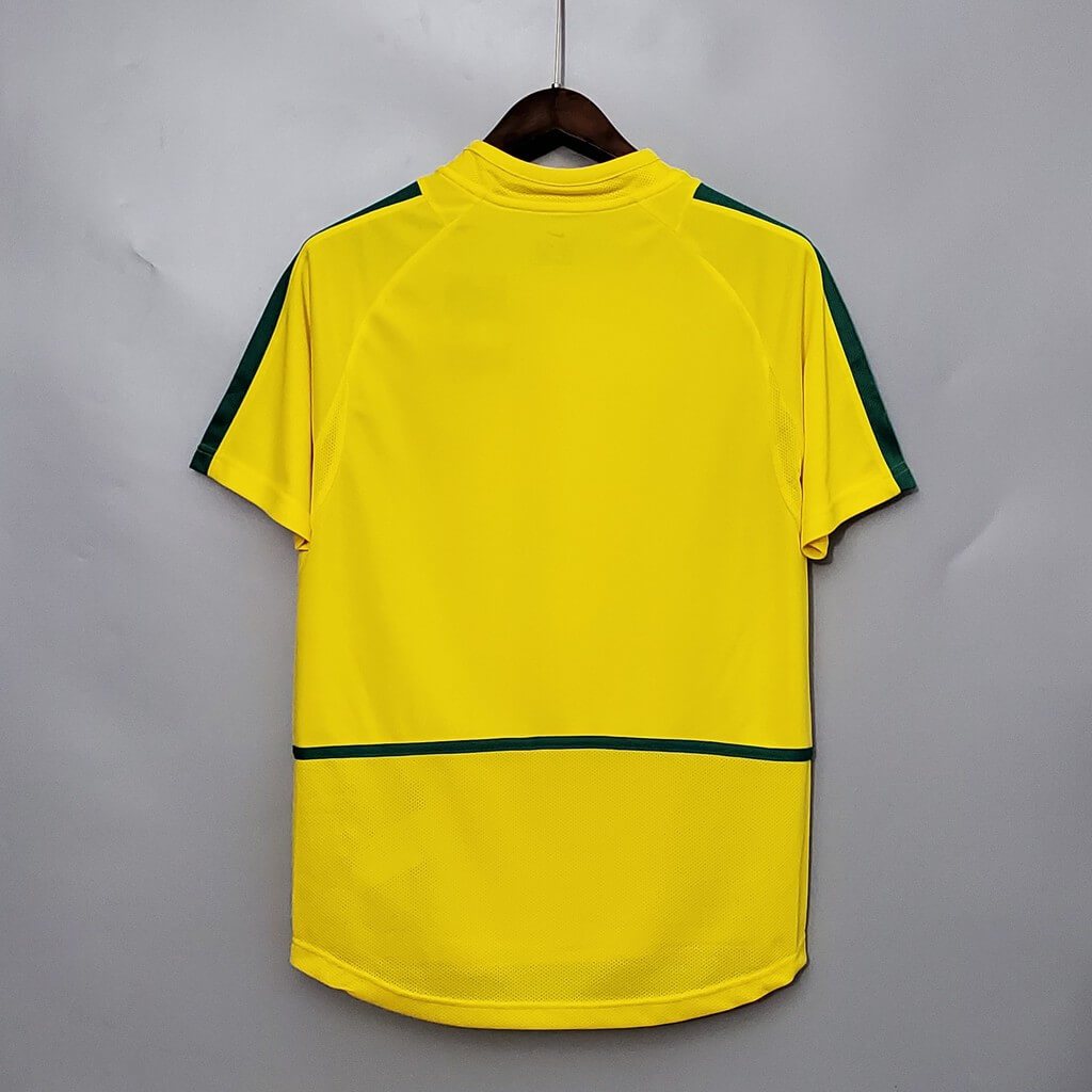 Brazil Home 2002-03 Retro Football Jersey