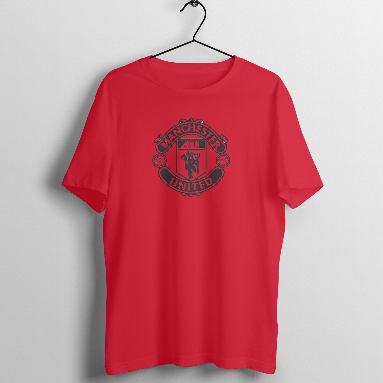 United Logo Design Red Football T-Shirt