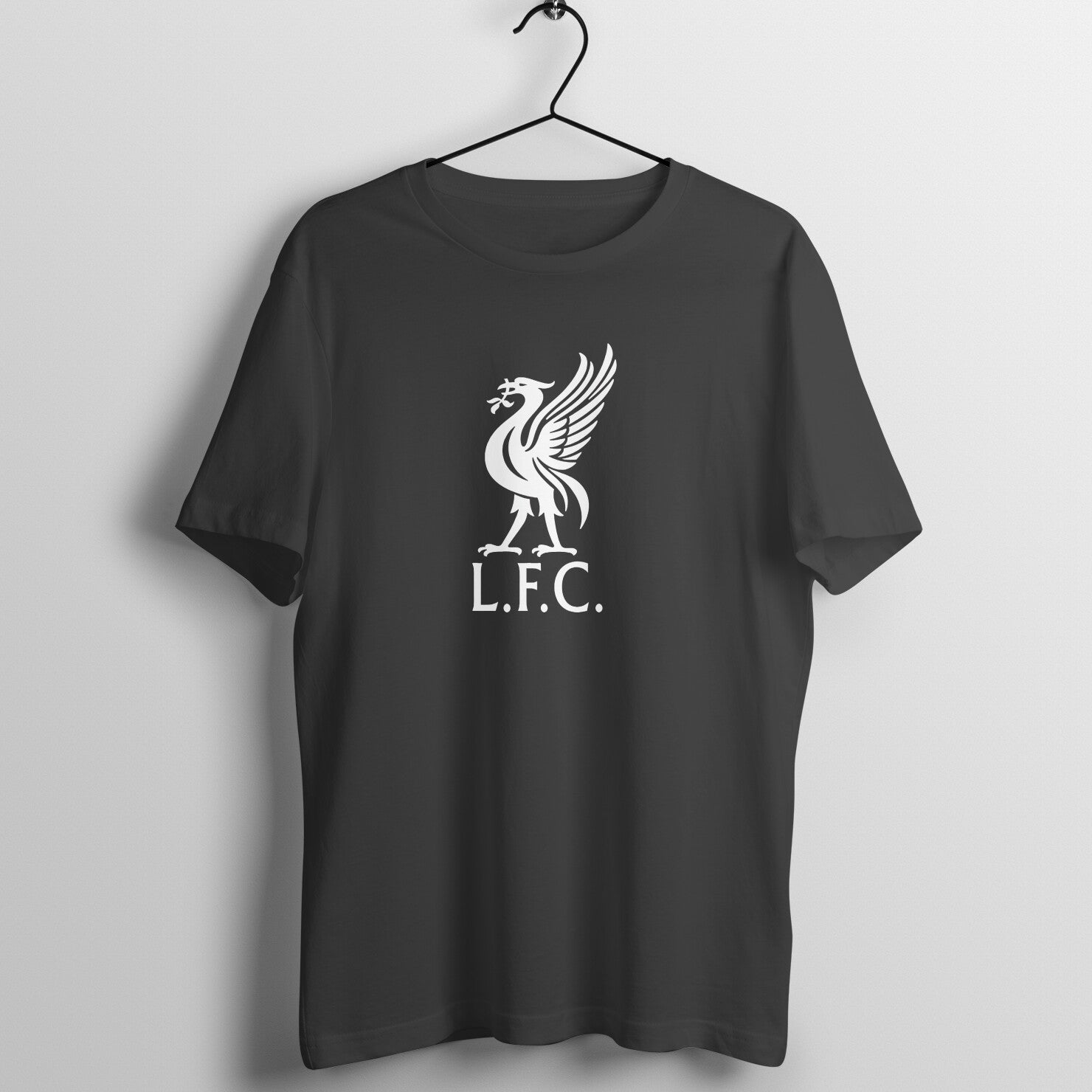 LFC Bird Design Black Football T-Shirt