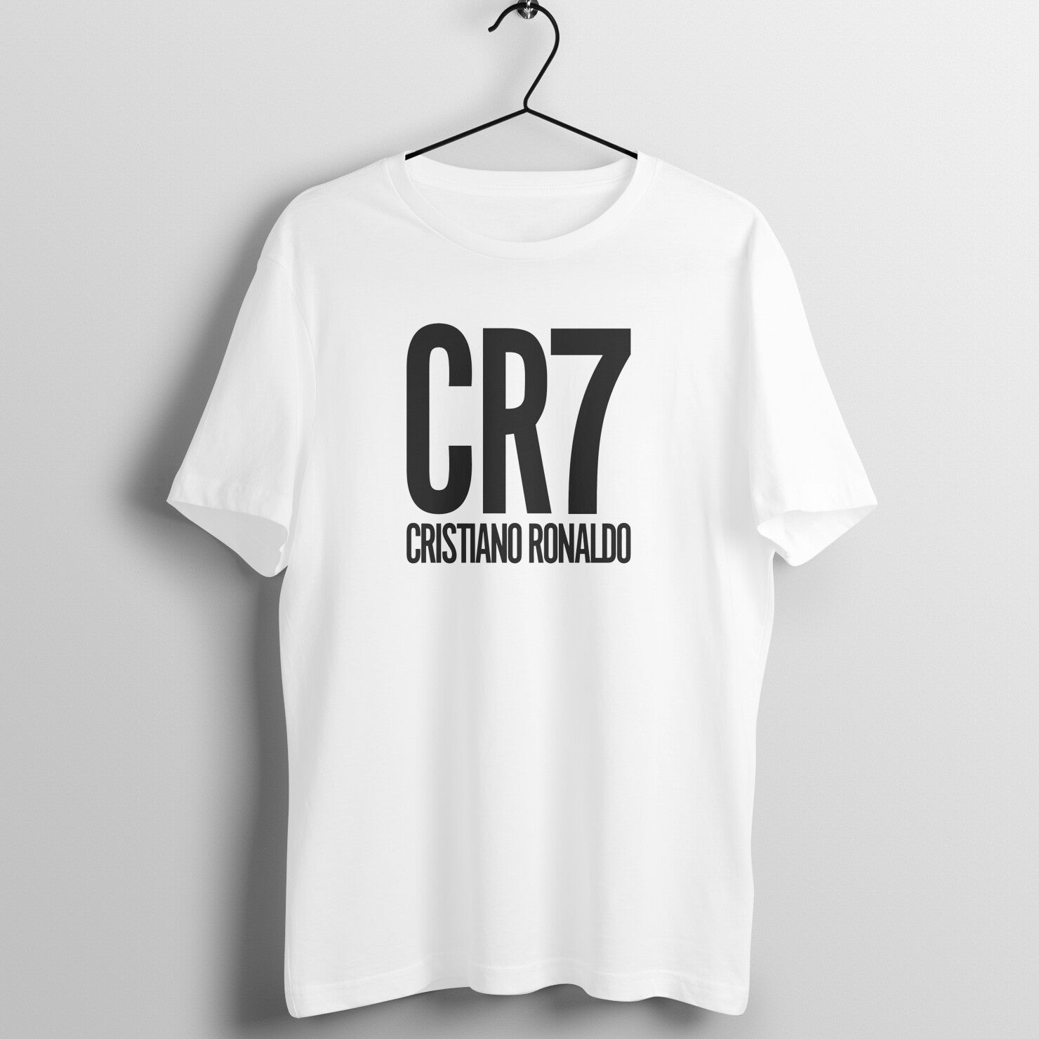 CR7 Design White Football T-Shirt