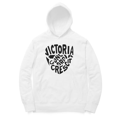 Victoria Design White Football Hoodie