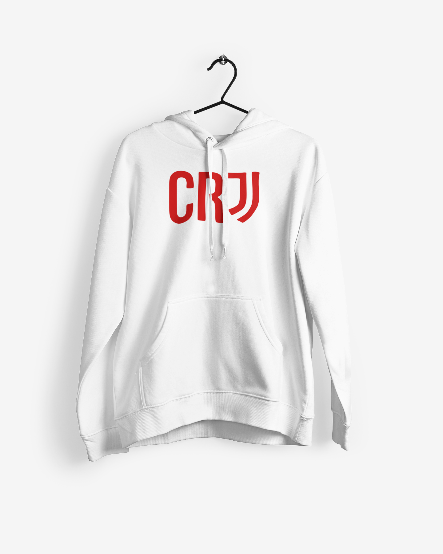 CR J Design White Football Hoodie