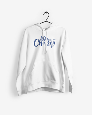 Chelsea Fc Design White Football Hoodie