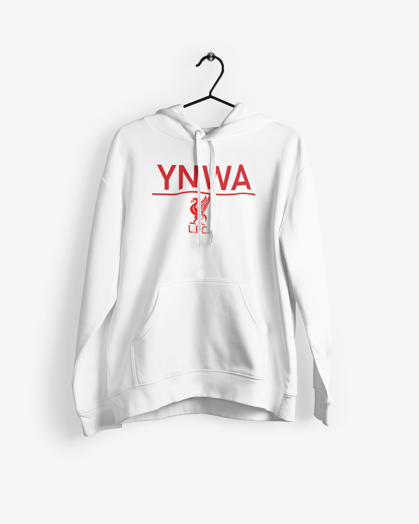 YNWA Bird Design White Football Hoodie