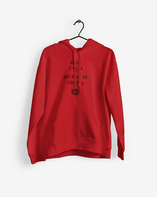 Believe in United Design Red Football Hoodie