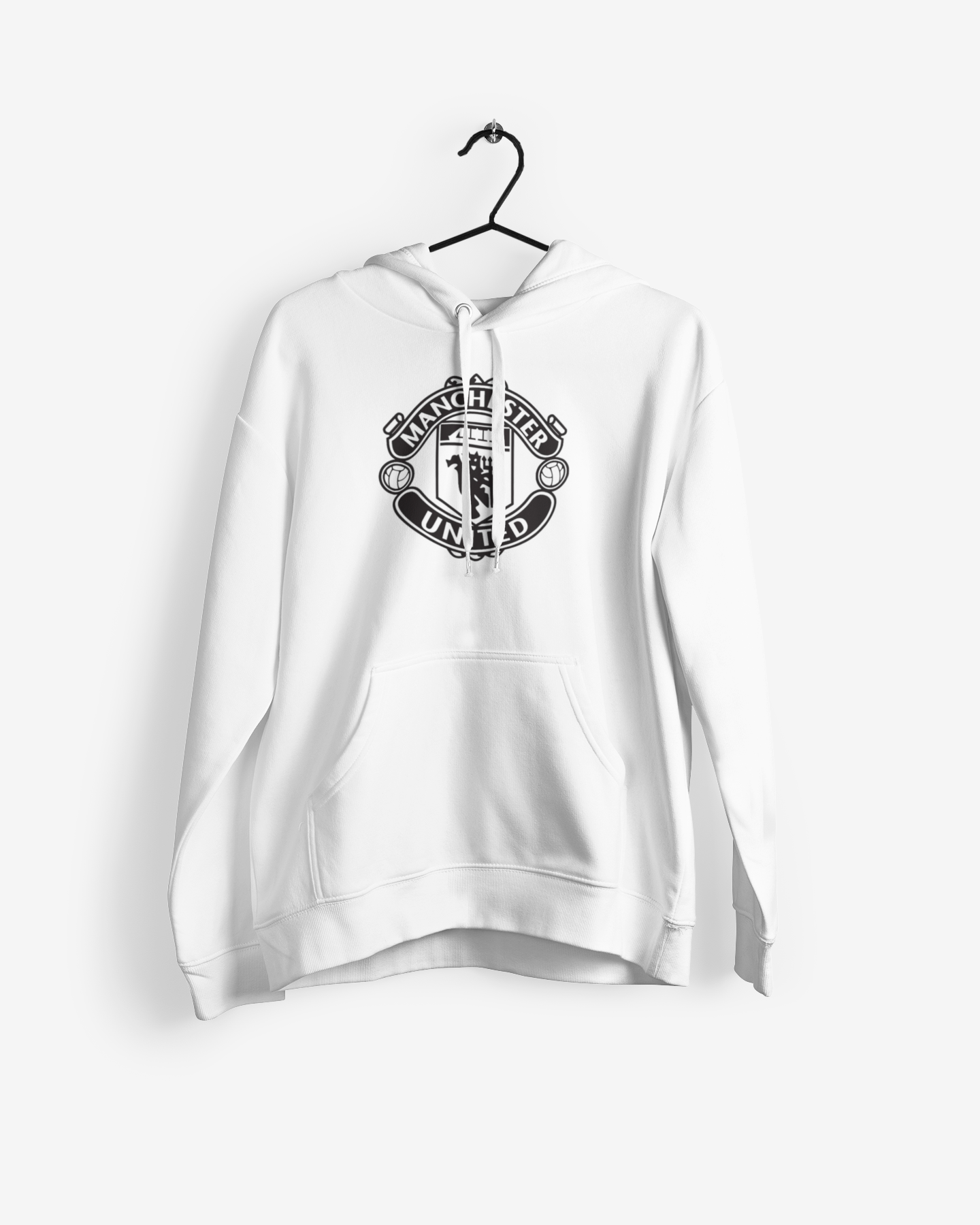 United Logo Design White Football Hoodie